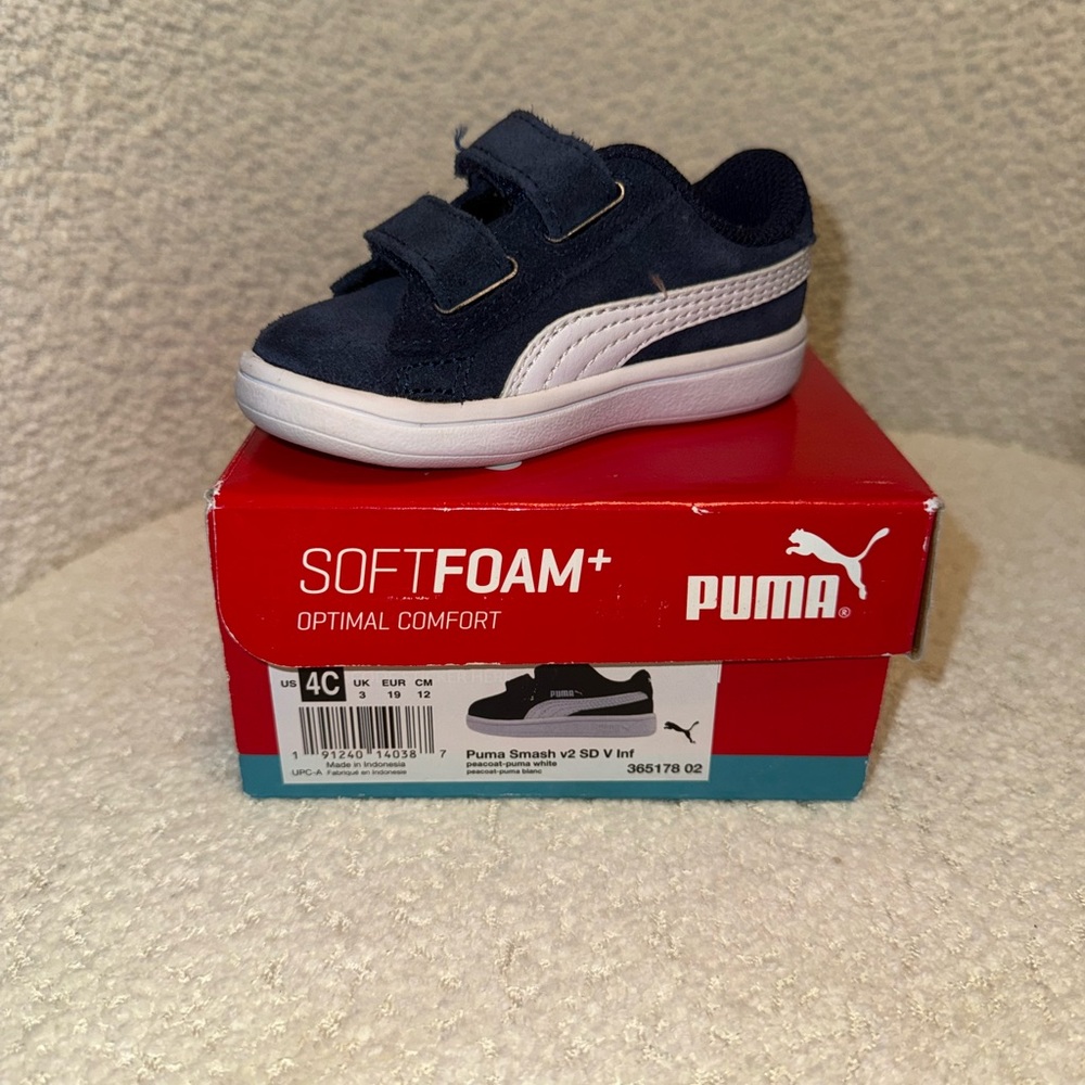 Puma Suede Classic Kids Navy Blue Sneakers